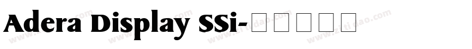 Adera Display SSi字体转换